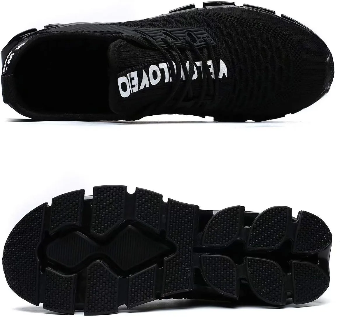 Vooncosir Men's Fashion Sneakers Breathable Mesh Running Shoes Blade Non Slip Soft Sole Casual Athletic Walking Shoes