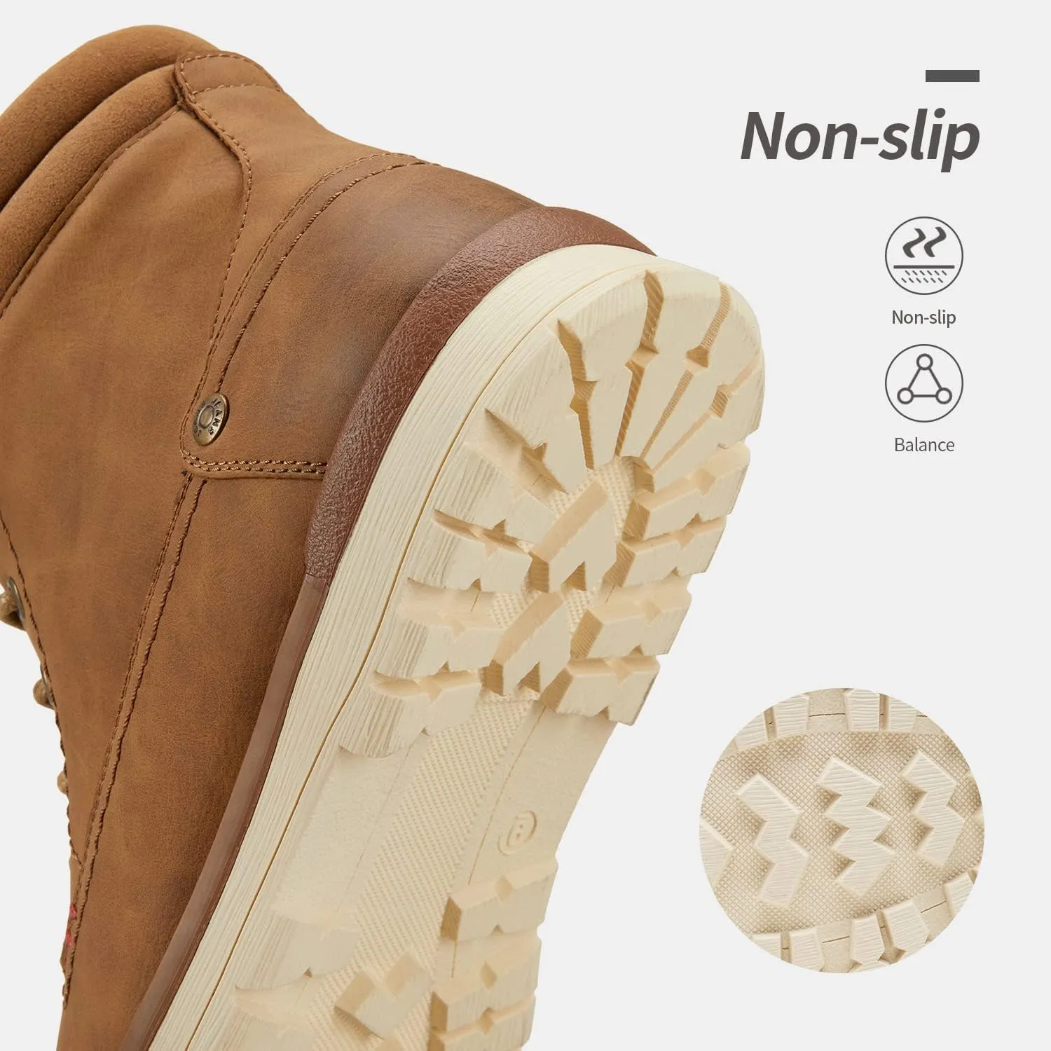Vostey Men's Chukka Boots Motorcycle Casual Hiking Boot for Men