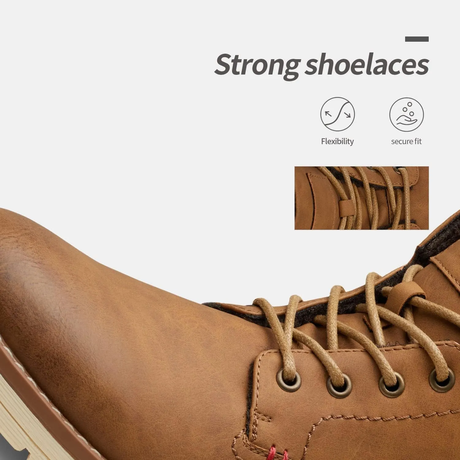 Vostey Men's Chukka Boots Motorcycle Casual Hiking Boot for Men