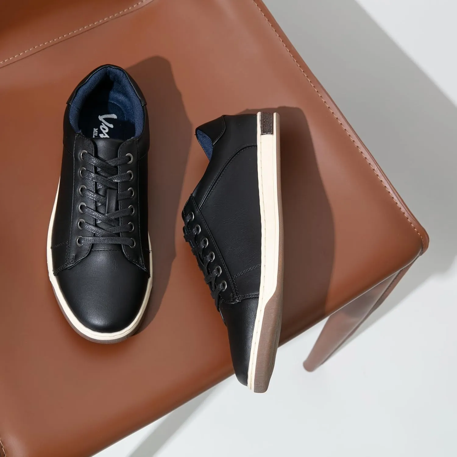 Vostey Men's Sneakers Fashion Casual Shoes Dress Sneaker Oxford Shoes