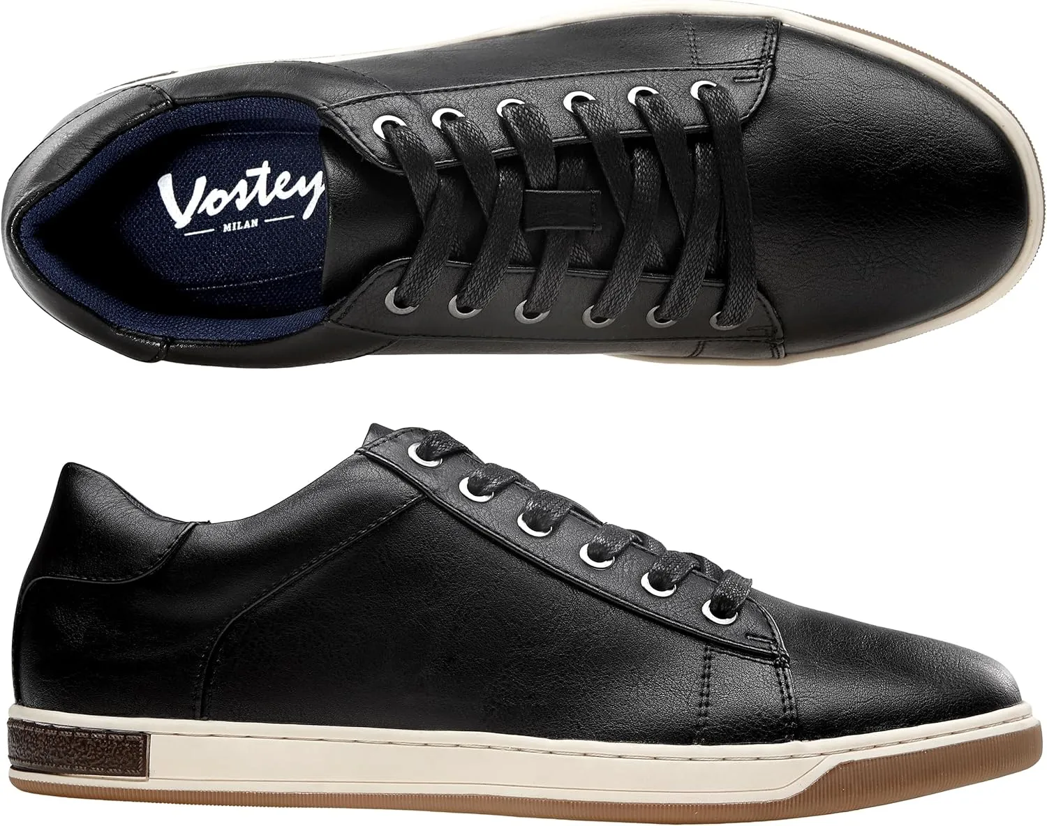 Vostey Men's Sneakers Fashion Casual Shoes Dress Sneaker Oxford Shoes