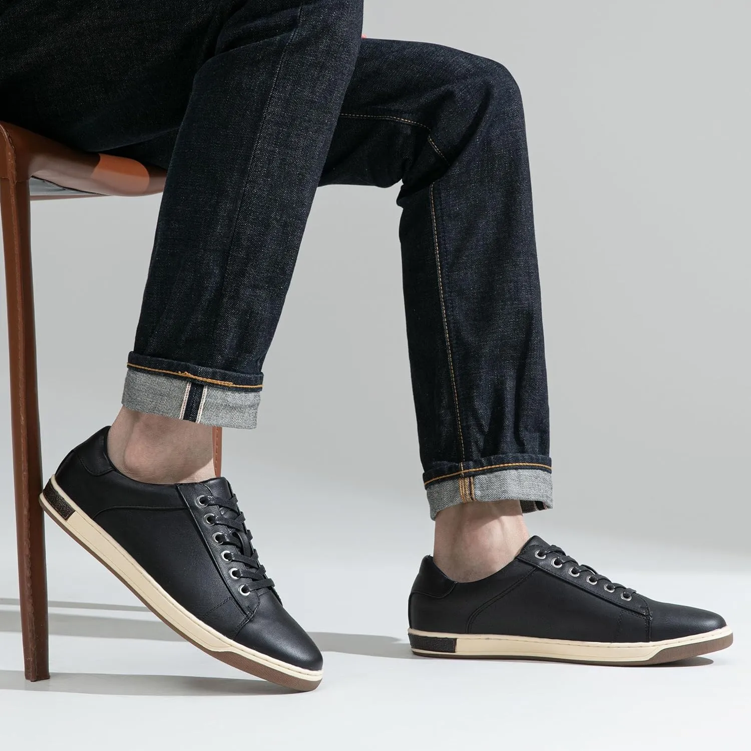 Vostey Men's Sneakers Fashion Casual Shoes Dress Sneaker Oxford Shoes