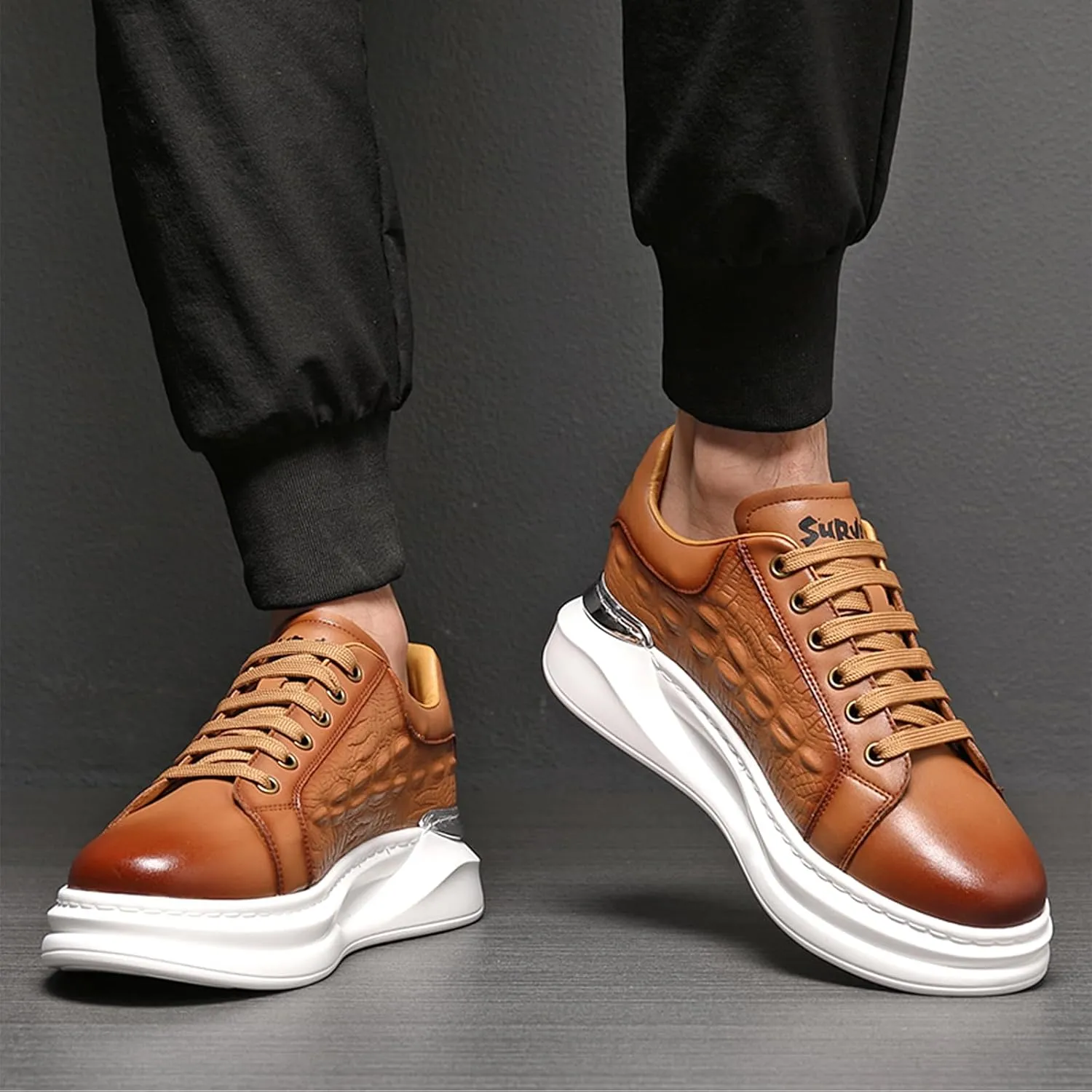 Welford Men's Sneakers, Casual Walking Shoes, Fashion Sneakers, Business Oxford Slip On