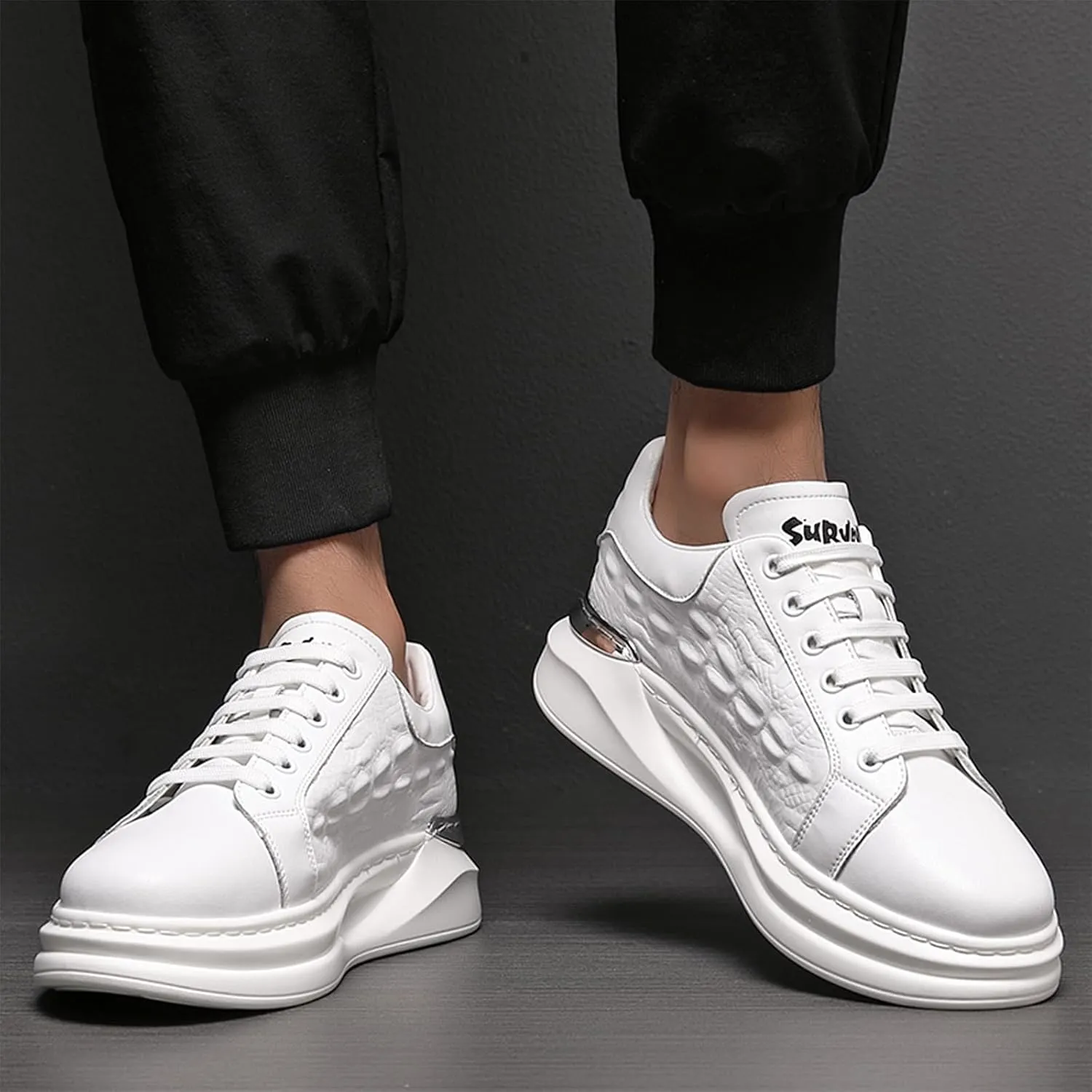 Welford Men's Sneakers, Casual Walking Shoes, Fashion Sneakers, Business Oxford Slip On