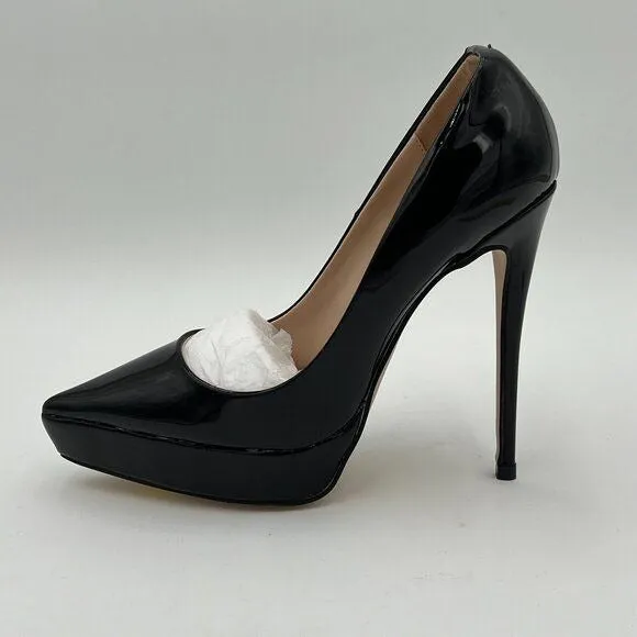 Wo wagas Black Classic Platform High Heel Pointed Toe Pumps Business Prom Daily