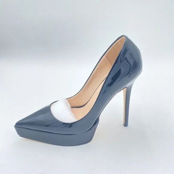 Wo Wagas Black Classic Pumps Platform High Heel Pointed Toe Slip On Shoe