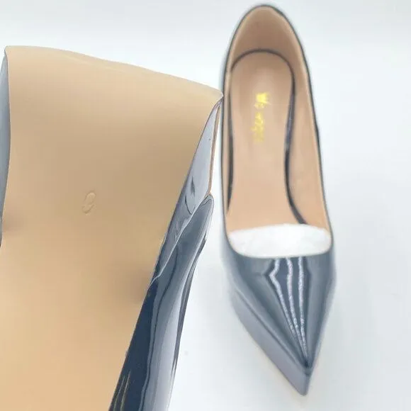 Wo Wagas Black Classic Pumps Platform High Heel Pointed Toe Slip On Shoe