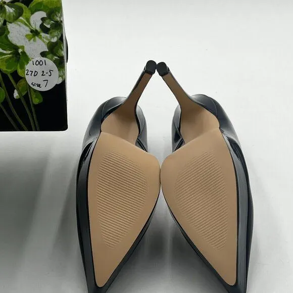 wo wagas Black Pumps Platform High Stiletto Heel Pointed Toe Slip On Shoes