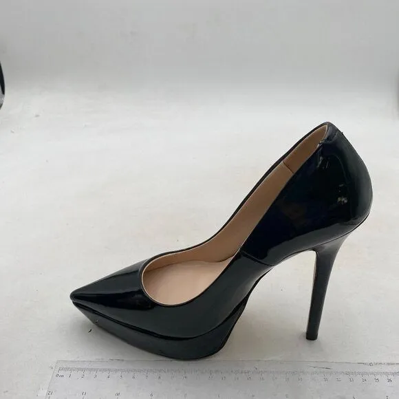 Wo Wagas Womens Black Classic Pump Platform High Stiletto Heels Pointed toe Shoe