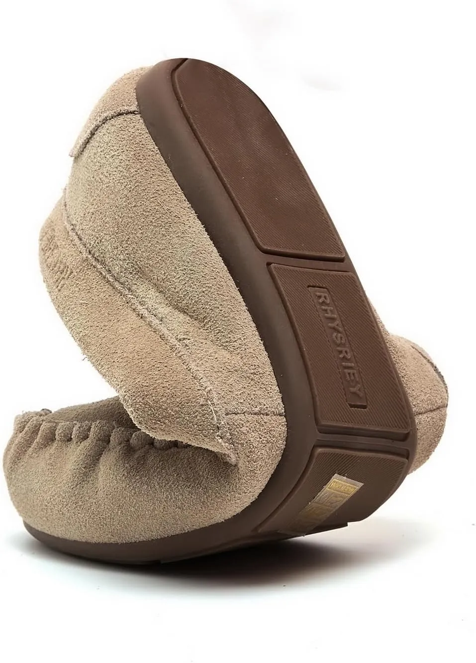 Women Flats Indoor & Outdoor Slippers Confort Slippers for Women Memory Foam Shoes Business Casual Moccassins Penny Loafer Slip On Flats Moc (Grey/Brown, Classic/Fur, US 6-10)