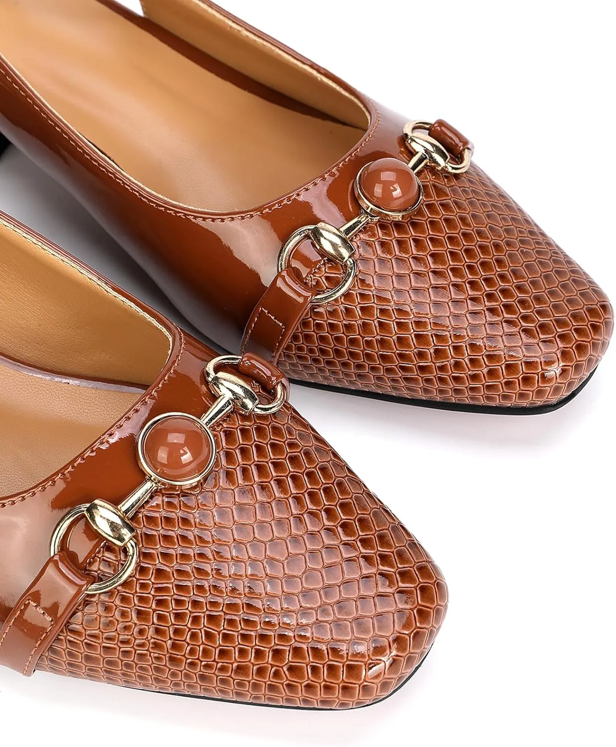 Women's beautifully embellished buckle high heels, open heel non-slip platform high heel, closed toe pointed ankle strap elegant high heels, suitable for any formal occasions