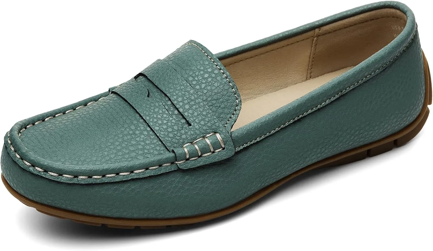 Women's Comfortable & Lightweight Leather Penny Loafers Slip-Ons Cute Business Casual Dress Shoes Work Office Flats Everyday Walking Shoes Driving Mocs for Women
