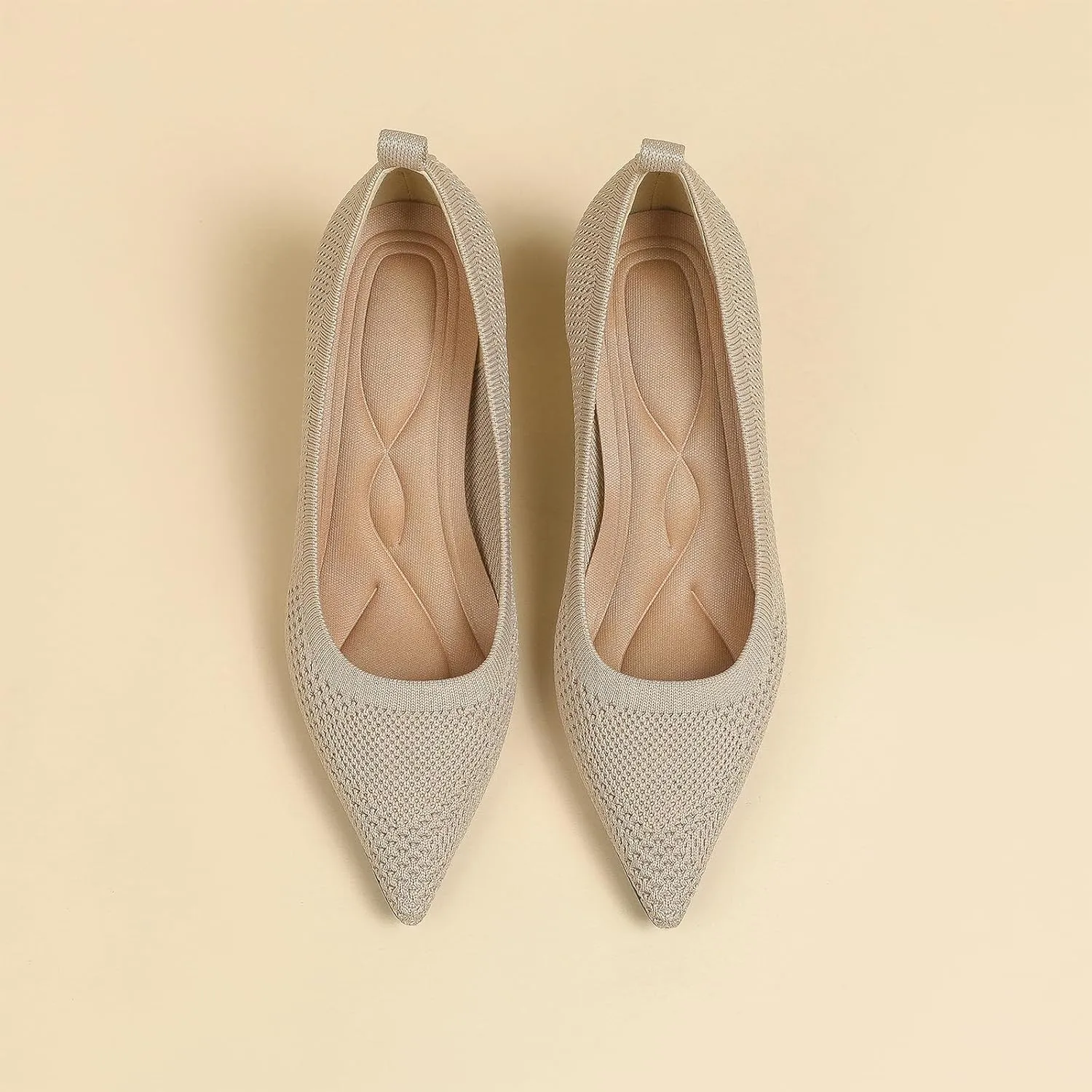 Women's Knitted Kitten Heels Pumps Comfortable Knit Closed Toe Fashion Pointed Toe Dress Wedding High Heels Casual Dress Shoes