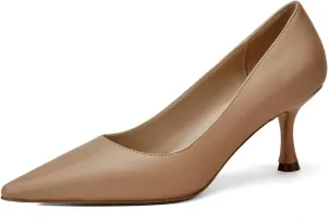 Women's Low Heel Pointed Toe Kitten Heel Daily Shallow Mouth Shoes on Stilettos Fine High Heels Party Wedding Prom Work Formal Dress Shoes Office Event Comfort Heels
