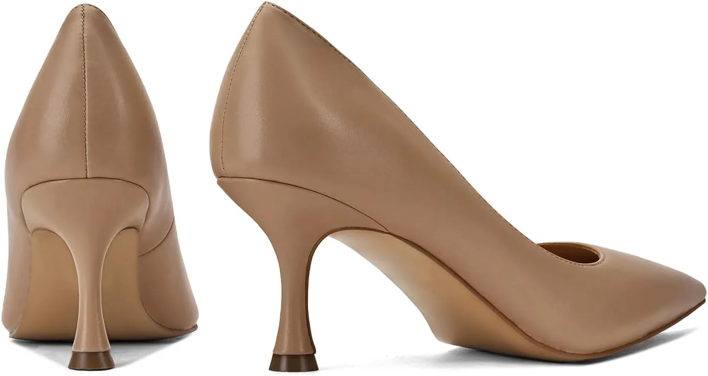 Women's Low Heel Pointed Toe Kitten Heel Daily Shallow Mouth Shoes on Stilettos Fine High Heels Party Wedding Prom Work Formal Dress Shoes Office Event Comfort Heels