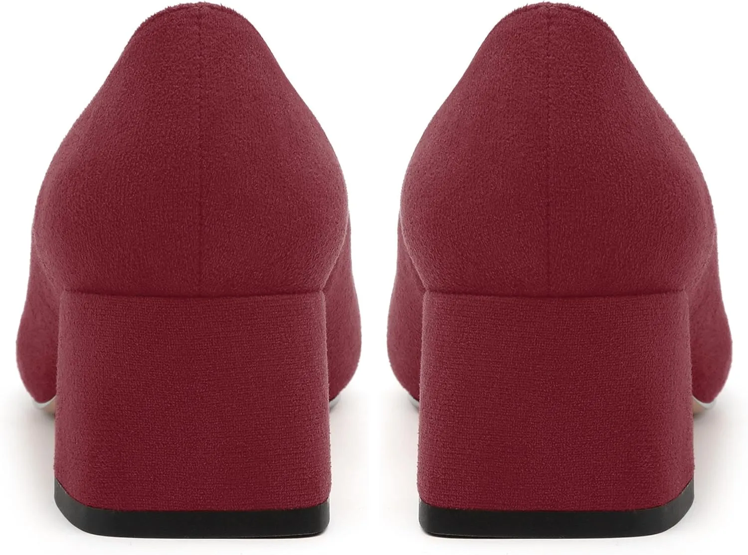 Women’s Pumps, Chunky Low Block Heels Square Closed Toe Dress Pumps Shoes for Women