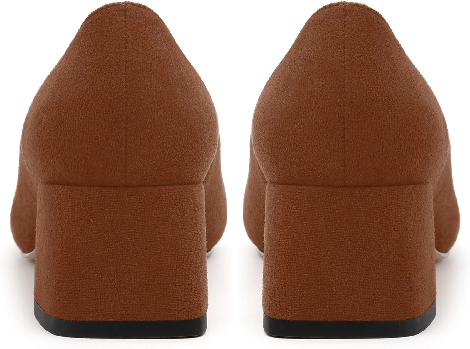 Women’s Pumps, Chunky Low Block Heels Square Closed Toe Dress Pumps Shoes for Women
