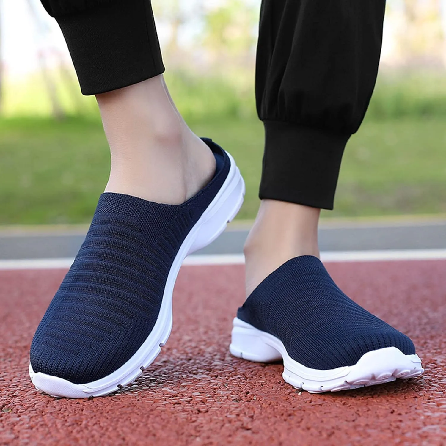 Womens Summer Breathable Mesh Slippers Slip On Shoes Women Winter Brown Casual Shoes Fashion Sneakers 2025 Brown Tennis Shoe Loafers Casual Slip On