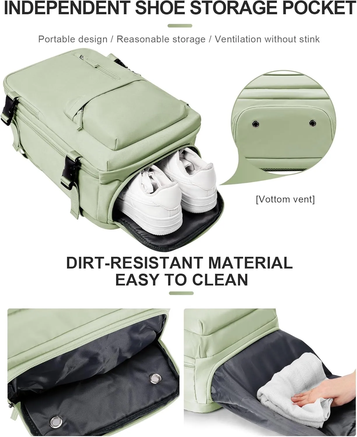 WONHOX Large Travel Backpack Carry on Flight Approved Laptop Work Business Backpack for Women Men Mochila de Viaje