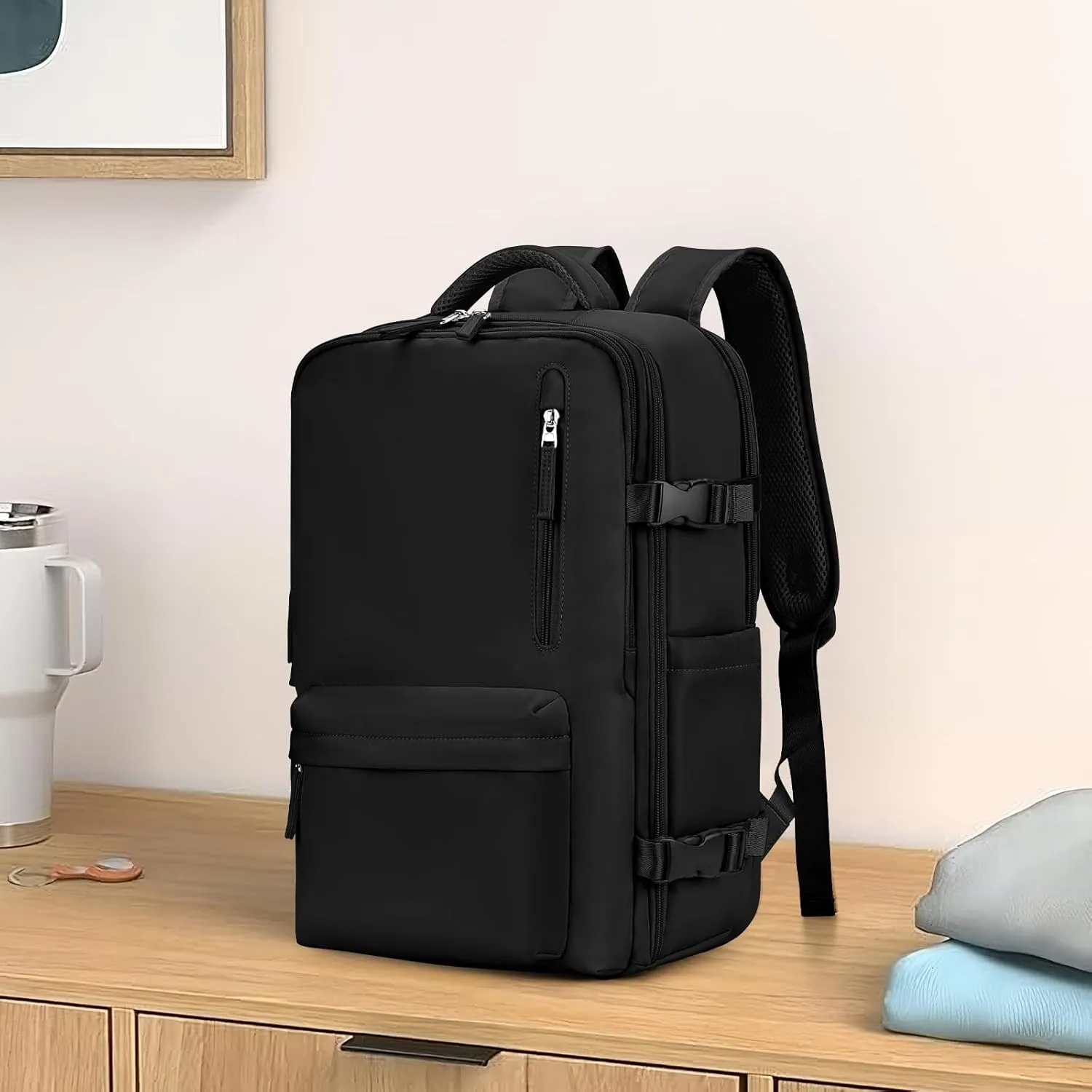WONHOX Large Travel Backpack Carry on Flight Approved Laptop Work Business Backpack for Women Men Mochila de Viaje