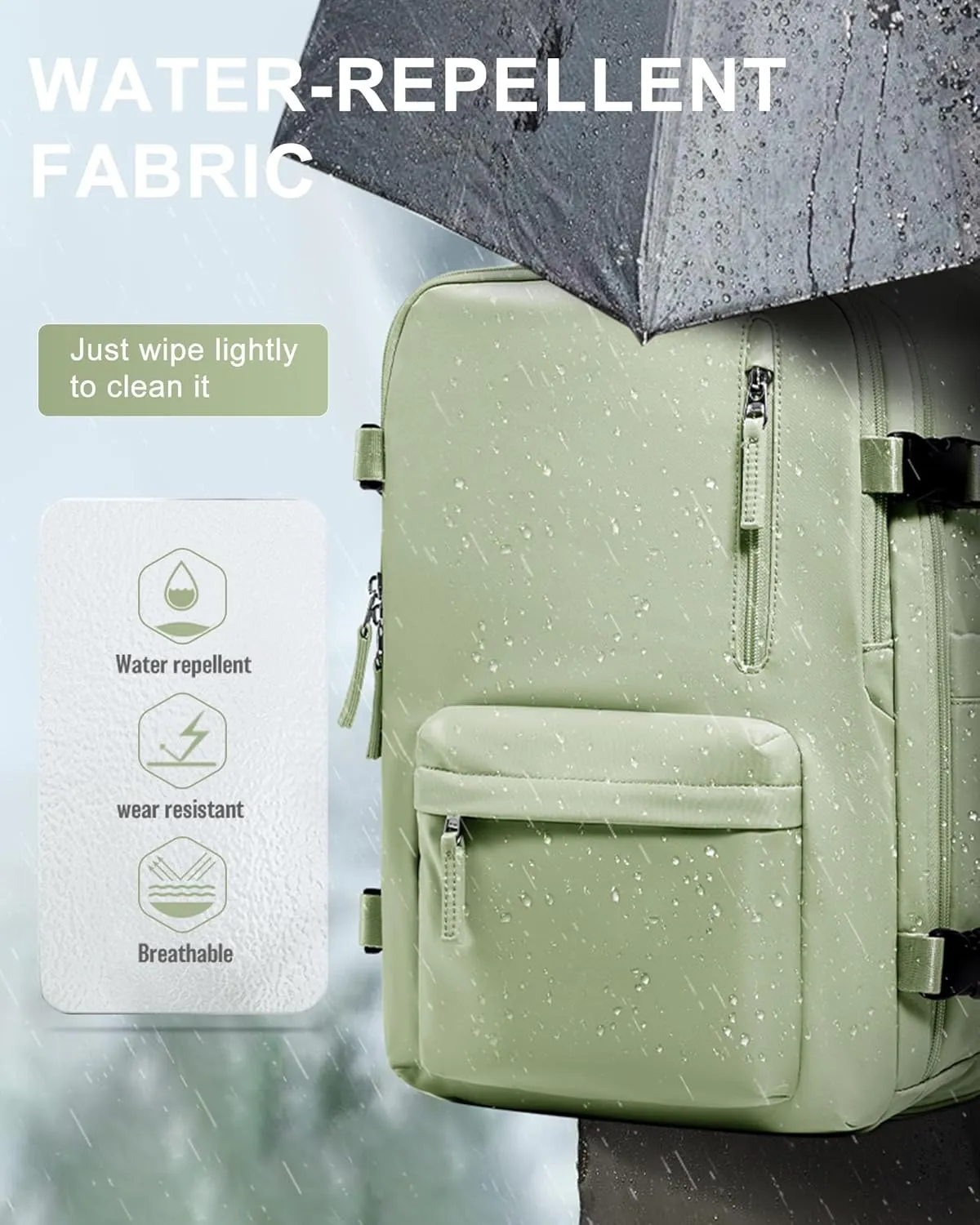 WONHOX Large Travel Backpack Carry on Flight Approved Laptop Work Business Backpack for Women Men Mochila de Viaje