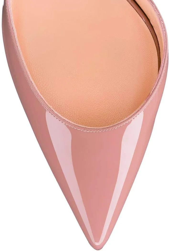 XYD Women Sexy High Heel Pumps Formal Event Closed Pointy Toe Slip-on D'Orsay Dress Office Shoes