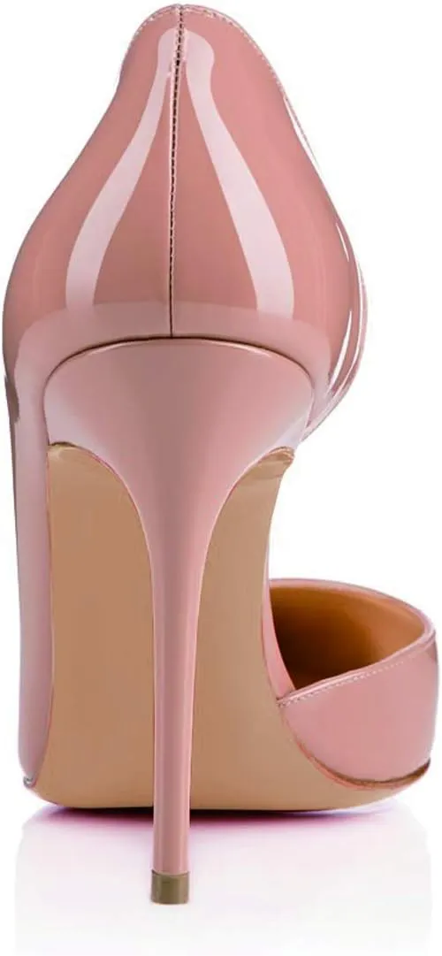 XYD Women Sexy High Heel Pumps Formal Event Closed Pointy Toe Slip-on D'Orsay Dress Office Shoes
