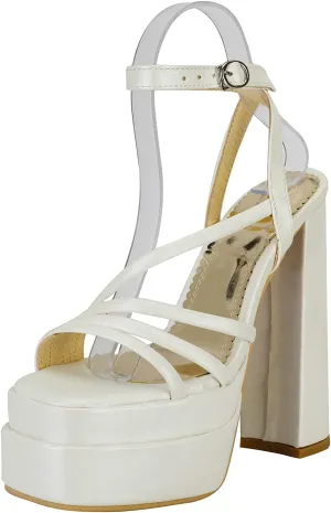 Yawors Womens LC679 Dress Fashion Casual Fashion Dress Pigskin Leather Low Kitten Heeled Sandals