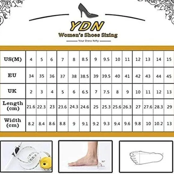 YDN Black Classic Pumps Square Toe Slip On Chunky High Heel Shoes Working Prom